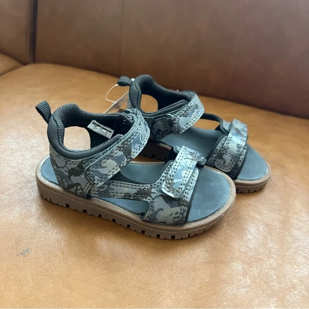 Carter's Gabriel Toddler Boys' Sz 7M Sandals Kids Camouflage Sandals NWT
